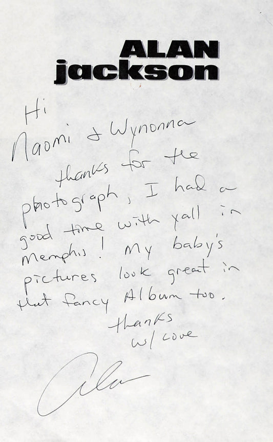 Alan Jackson Letter