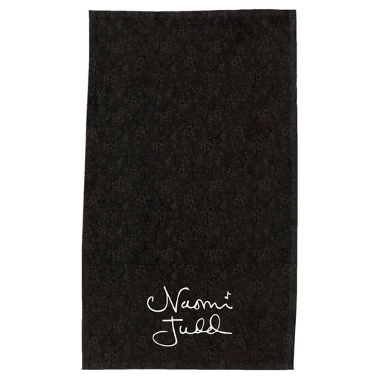 Black Signature Floral Tea Towel