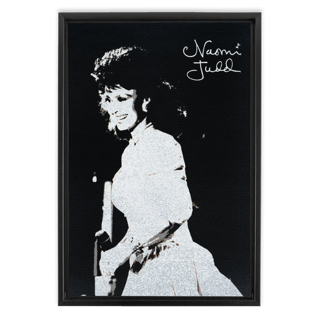 Naomi In Silver Framed Canvas